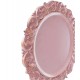 Sousplat 35cm Arabesco Em Plástico Rosa